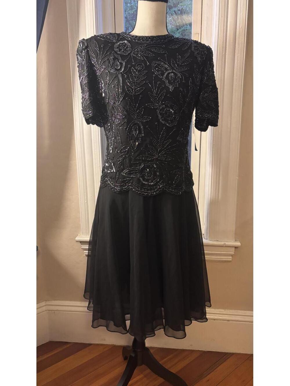 Vintage Brilliante by J.A.Black Beaded Evening Dress – NWT – Size P/MED